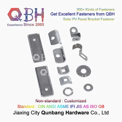 10%off Qbh Customized Stainless Steel 304/316 Photovoltaic PV Solar Energy Panel System Bracket Washer Promotion Promotional Fastener Stamping Parts