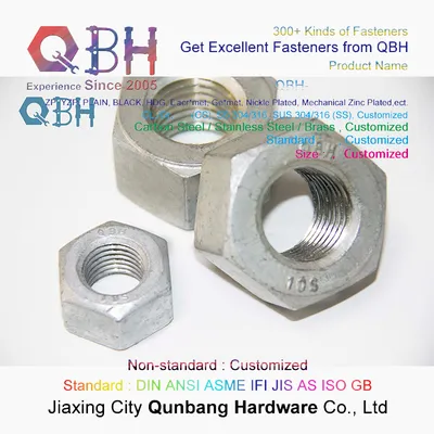 ANSI/ASME A563m Gr 10s Metric Heavy Hex Structural Nuts HDG