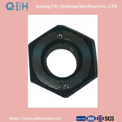 Black Heavy Hex Nuts 2h