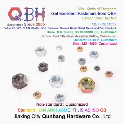 Carbon Steel ISO 4032 Class 6 M3 to M60 Class 8 Nut