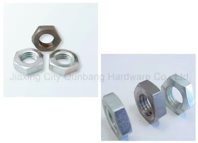 Crude Hex Thin Nuts (Carbon Steel BS916)
