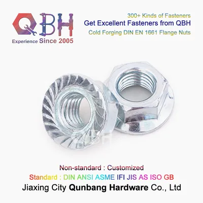 DIN En 1661 Flange Nuts Carbon Steel Cold Forging