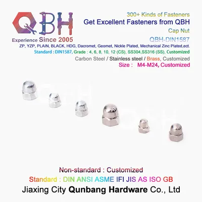 DIN1587 Hexagon Domed Stainless Steel Cap Nuts M8-M20