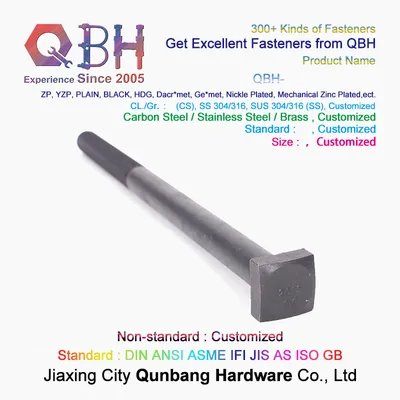 DIN21346 Hight Quality Carbon Steel Square Head Bolt