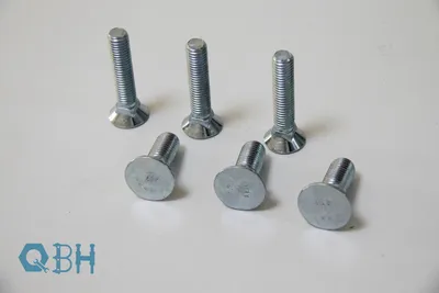 DIN608/DIN605 Carbon Steel Flat Countersunk Square Neck Bolt Square-Neck Flat Head Bolts Cl8.8 Zinc
