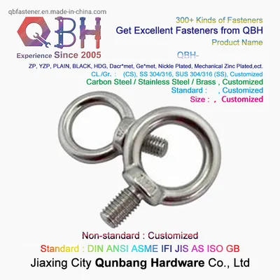 Eye Bolt, DIN580, JIS1168, SS316, SS304, Rigging Hardware, Marine Hardware