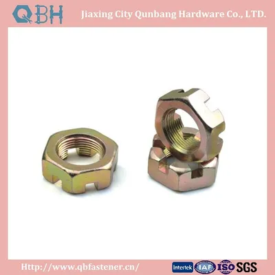 Hex Thin Slotted Nuts DIN979 M6-M52 Y. Z. P.