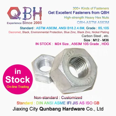 High-Strength Heavy Hex Hexagonal Nut External Threaded Fasteners