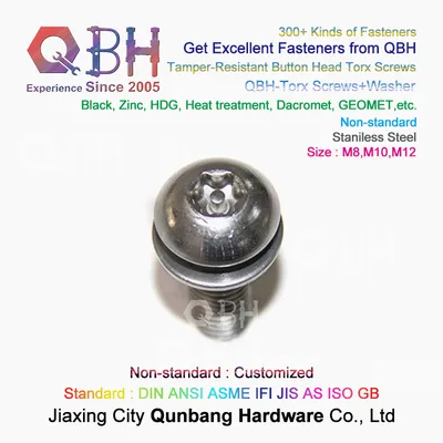 OEM Stainless Steel SS304 SS316 Torx Button Head Tamper-Resistant Machine Machinery Machining Maintaining Repairing Replace Replacement Spare Parts