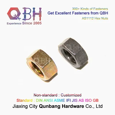 Qbh As1112 HDG Black Zp Yzp Class10 Carbon Steel Nuts