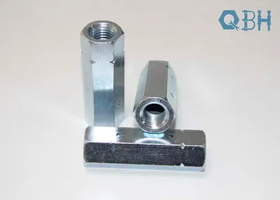 Qbh Custom-Made OEM ODM DIN 1479 Blue White Znic Plated Hole Eyes Hex Hexagonal Coupling Nuts Hexagon Turnbuckles
