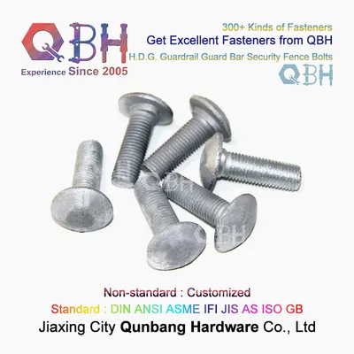 Qbh Customized Carbon Steel HDG H. D. G. Hot DIP Galvanizing Express Way Guard Rail Screws