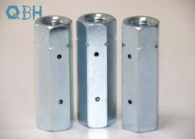 Qbh Customized Carbon Steel/Stainless Steel Long Hex Side Holes Tee Coupling Nuts