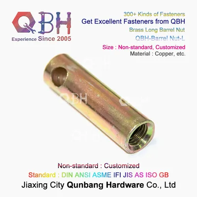 Qbh Customized Metal Iron/Copper/Brass/Carbon Steel/Stainless Steel Yellow Zinc Plating Yzp Construction Lifting Socket
