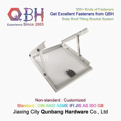 Qbh Customized Roof/Ground Holder Support Stand Bracket Mounting for Solar Panel Installation
