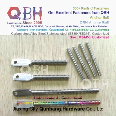 Qbh Customized/Standard/Non-Standard All Kinds of Carbon Steel/Stainless Steel Anchor Bolt