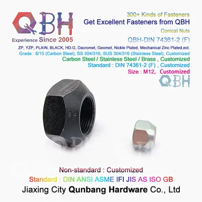Qbh DIN 74361-2 (F) DIN74361-2 (F) DIN 74361-2 F DIN74361-2f M12 Prevailing Torque Type Wheel Hub Nut Auto Fasteners