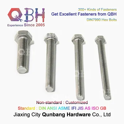 Qbh DIN 7990 SS304/SS316/SUS304/SUS316 Steel Structure DIN7990 Customized Stainless Steel Hex Bolt