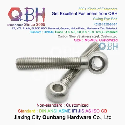 Qbh DIN444 Ss / SUS 304 316 SS304 SS316 SUS304 SUS316 Fish Eye Stainless Steel Fisheye Eyebolt