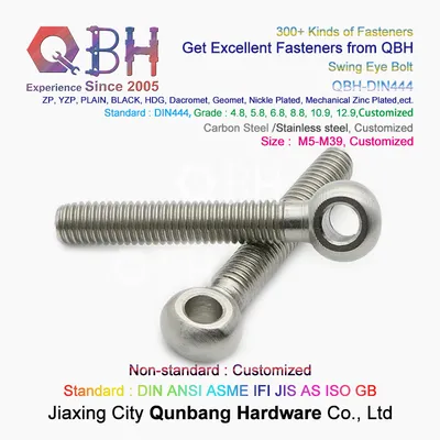 Qbh DIN444 Ss / SUS 304 316 SS304 SS316 SUS304 SUS316 Fish Eye Stainless Steel Fisheye Eyescrew