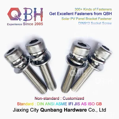 Qbh DIN912 Socket Screw Smarkey Solar Panel Mounting Bracket Screw Hardware Parts for Van RV Boat off Grid Roof PV Racking