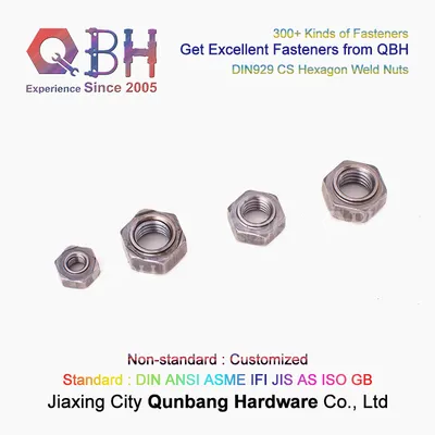 Qbh DIN929 Csn 21455 Pn 82169 M3 to M16 DIN 929 Hexagon Hex Welding Nuts