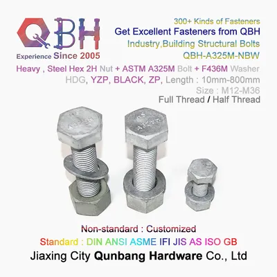 Qbh Excellent Corrosion Resistance ASTM A325 A325m Steelwork Steel Structure Building Structural Joints Mating I-Beams Spare Parts Scaffold Scaffolding Bolt
