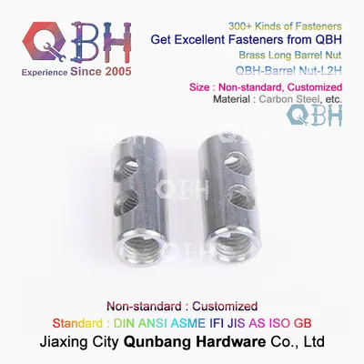 Qbh Standard Customized Inner Female Thread Hole Long Short Sleeve Furniture Security Barrel Nut