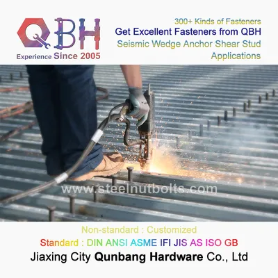 Qbh Steel Structure Building Railway Workshop Platform Fabricated House Roofing Frame Walkway Ship Bridge Shear Anchor Stud Key Spare Construction Trimmings