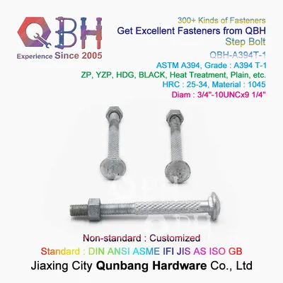Qbh Steel Structure Communication Tower/Electric Transmission Pole Tower/Signal Tower/Power Transmission Tower/Electricity Pylon Step Bolt Nut Components